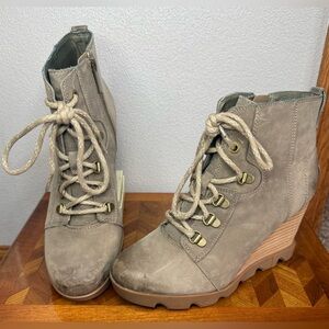 Sorel Joan uptown waterproof wedge bootie 8